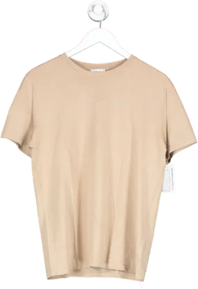 REISS Beige Crew Neck T Shirt UK M