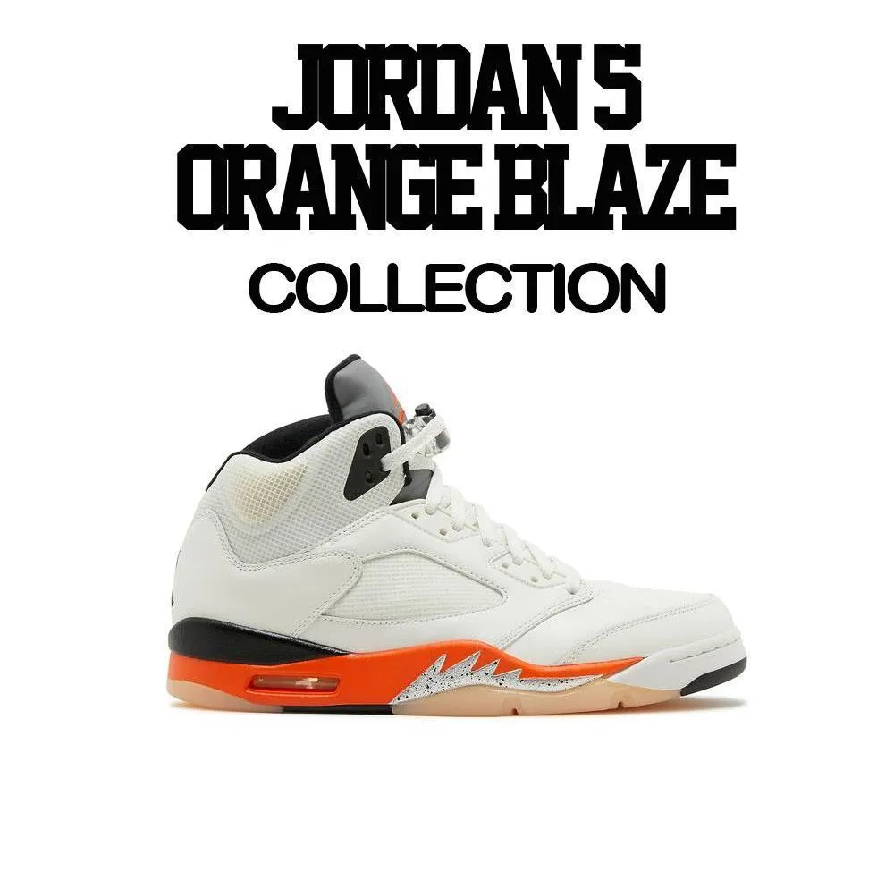 Retro 5 Orange Blaze Rose Shirt