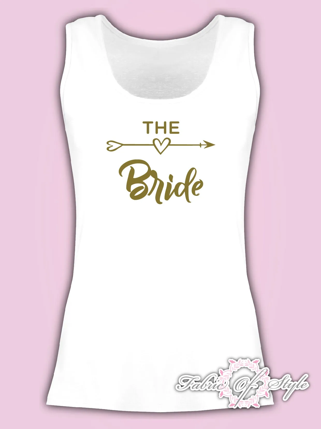 Vest Tank Top Hen Do Party Bride Tribe Wedding T-shirt Ladies Female  Gold