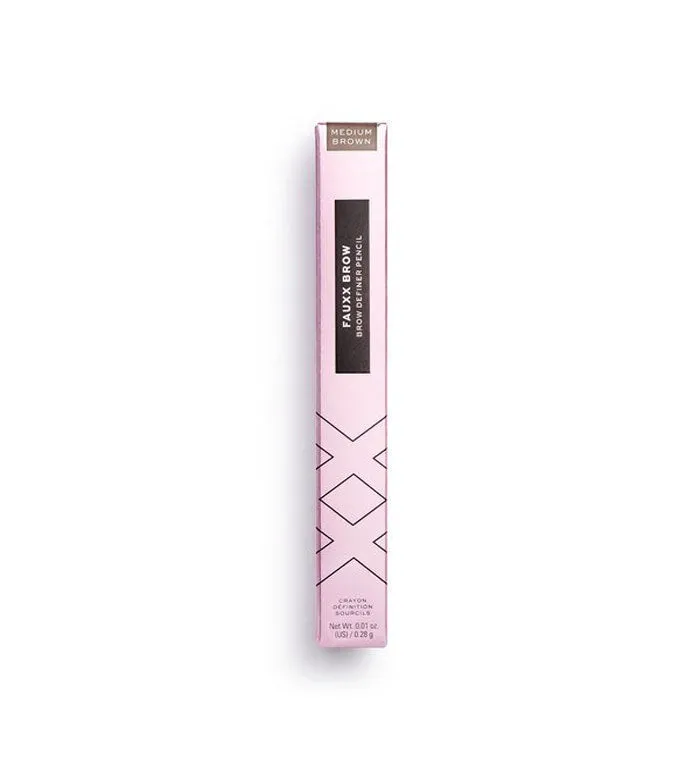 XX Revolution - Lápiz de cejas Fauxx Brow - Medium Brown